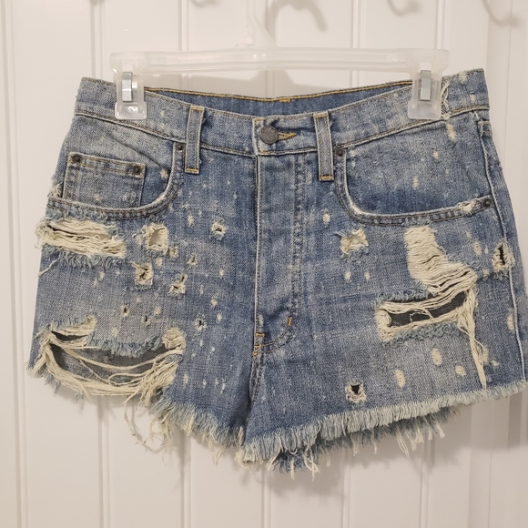 Carmar Pants - Carmer Denim Titania Bottom Fly High Rise Short Size 26